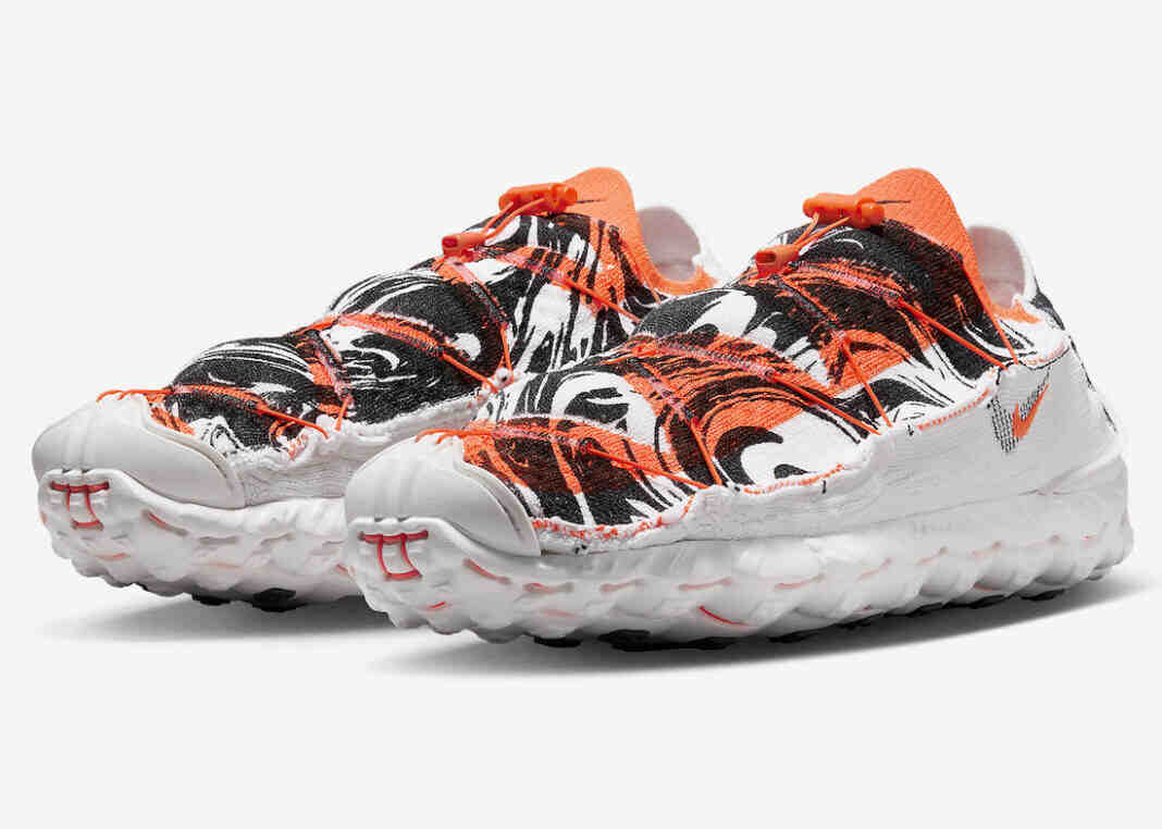 Nike ISPA MindBody “White/Total Orange” Covered in Graphic Pattern