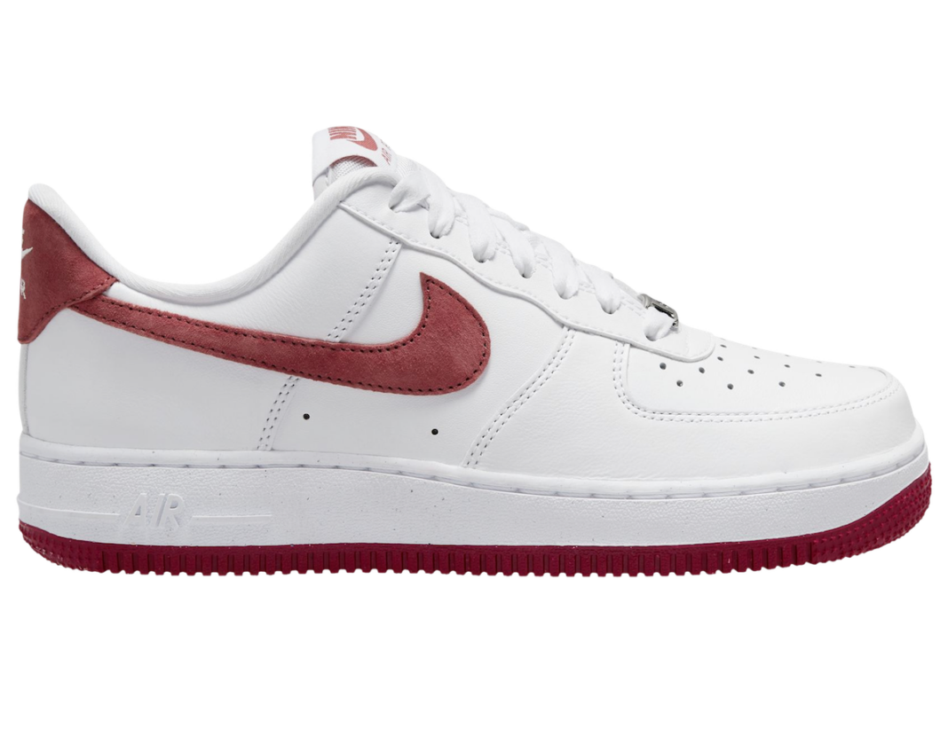 耐克 Air Force 1 低配版以白色和龙红色亮相