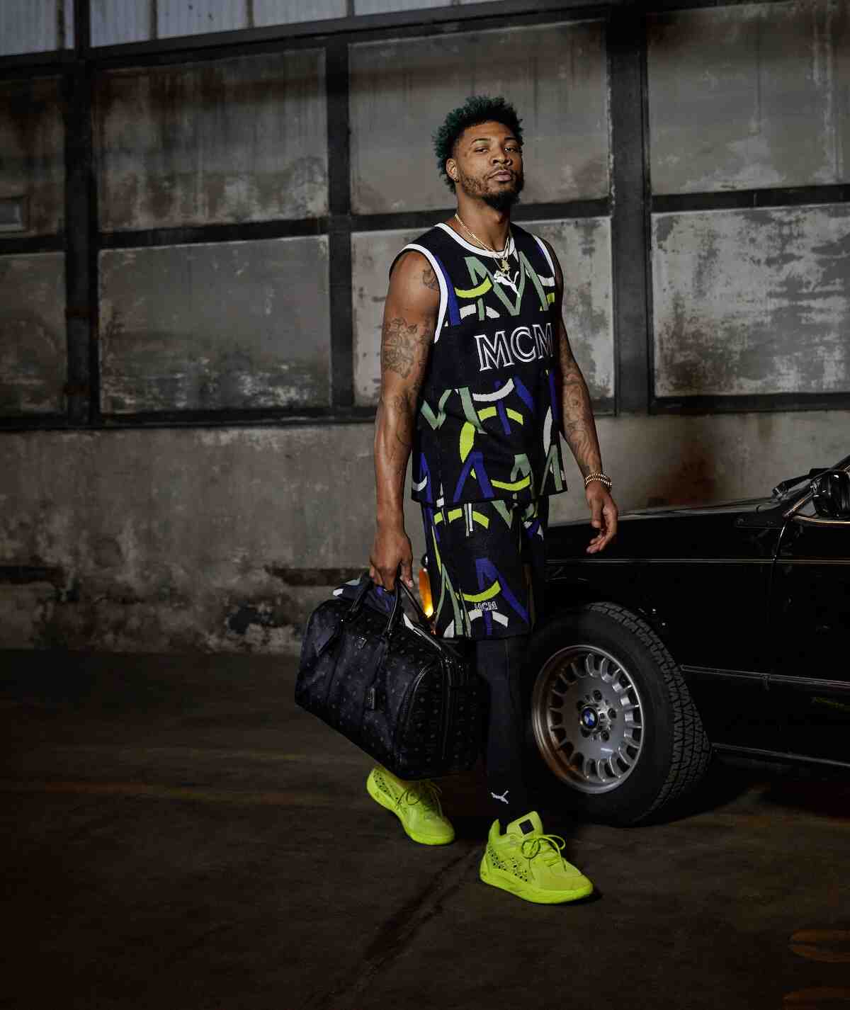 篮球鞋, Puma, MCM, EVA - MCM x PUMA TRC Blaze Court “Acid Lime” 将于10月7日发布