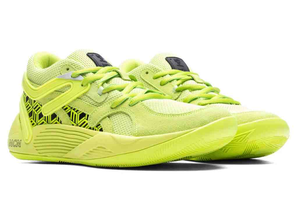 篮球鞋, Puma, MCM, EVA - MCM x PUMA TRC Blaze Court “Acid Lime” 将于10月7日发布