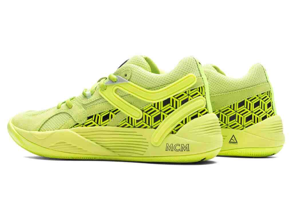 篮球鞋, Puma, MCM, EVA - MCM x PUMA TRC Blaze Court “Acid Lime” 将于10月7日发布