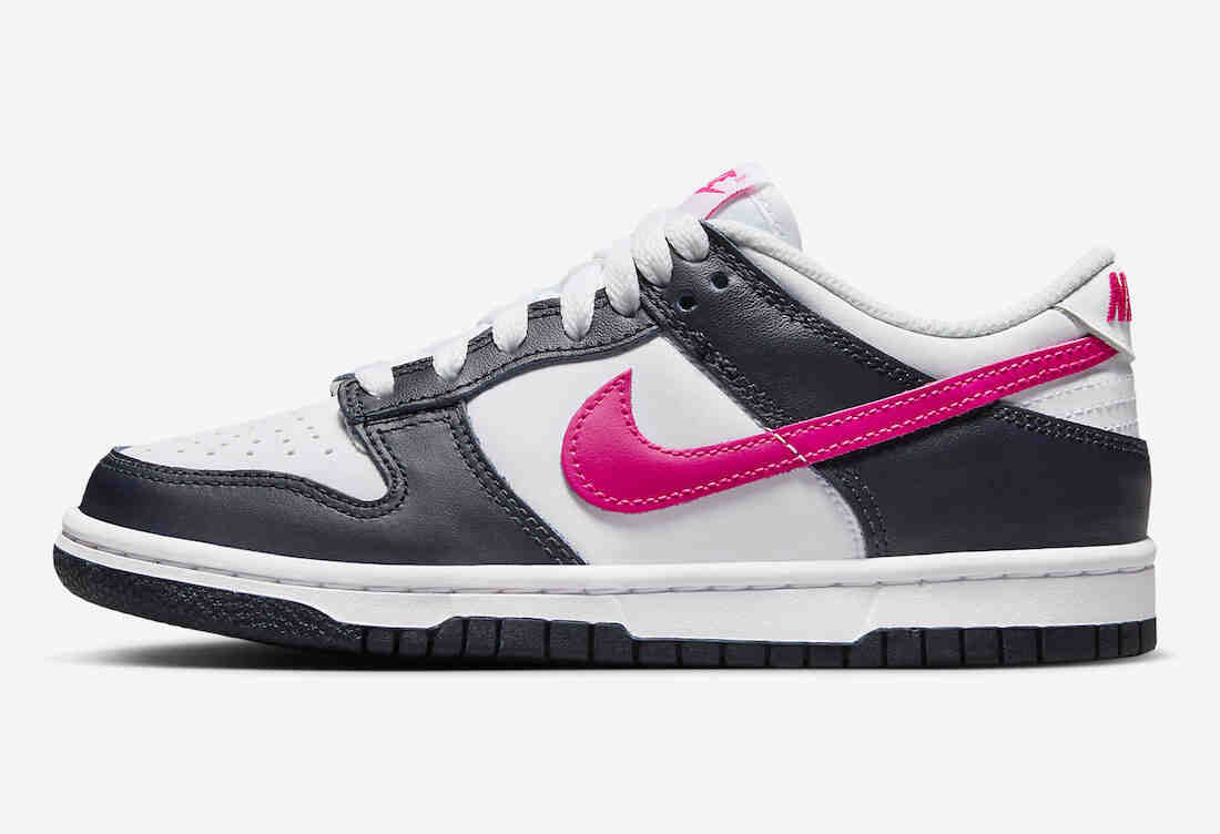 运动鞋, 耐克, Swoosh, Nike Dunk Low, Nike Dunk, Dunk Low, Dunk - 耐克 Dunk Low 深黑曜石色和猛烈粉色登场