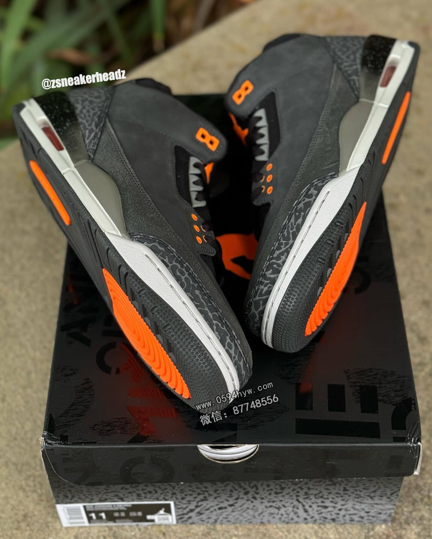 爆裂纹, Jordan, Fear, CT8532-080, AJ3, AJ, Air Jordan 3, Air Jordan - 敬请期待！AJ3「恐惧」最新实物曝光，特殊鞋盒炫彩登场！