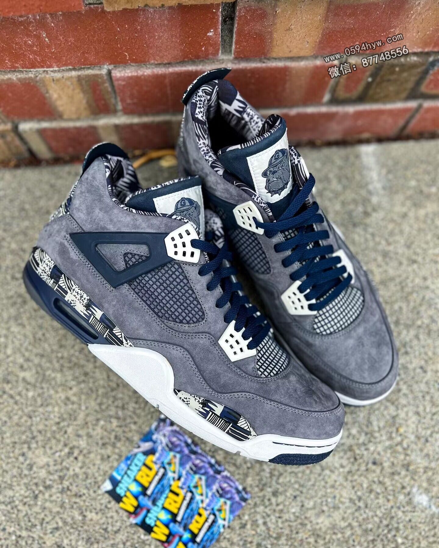 联名, Jordan, Georgetown, AJ4, AJ, Air Jordan 4, Air Jordan - 「乔治城」AJ4 实物曝光！网友猜测：这估计不便宜啊！