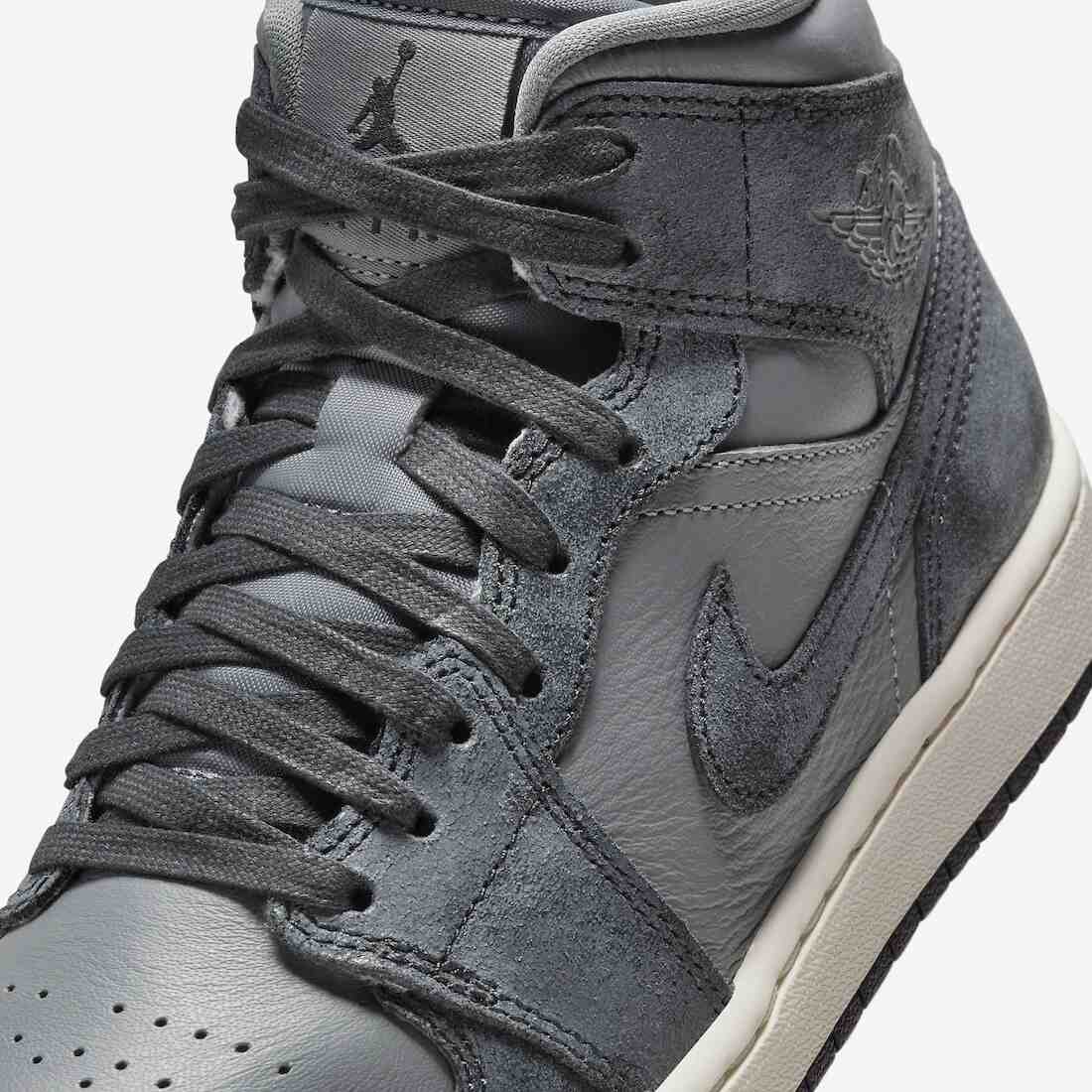 Jordan, Air Jordan 1 Mid, Air Jordan 1, Air Jordan - Air Jordan 1 Mid将发布“破旧烟灰”款式。