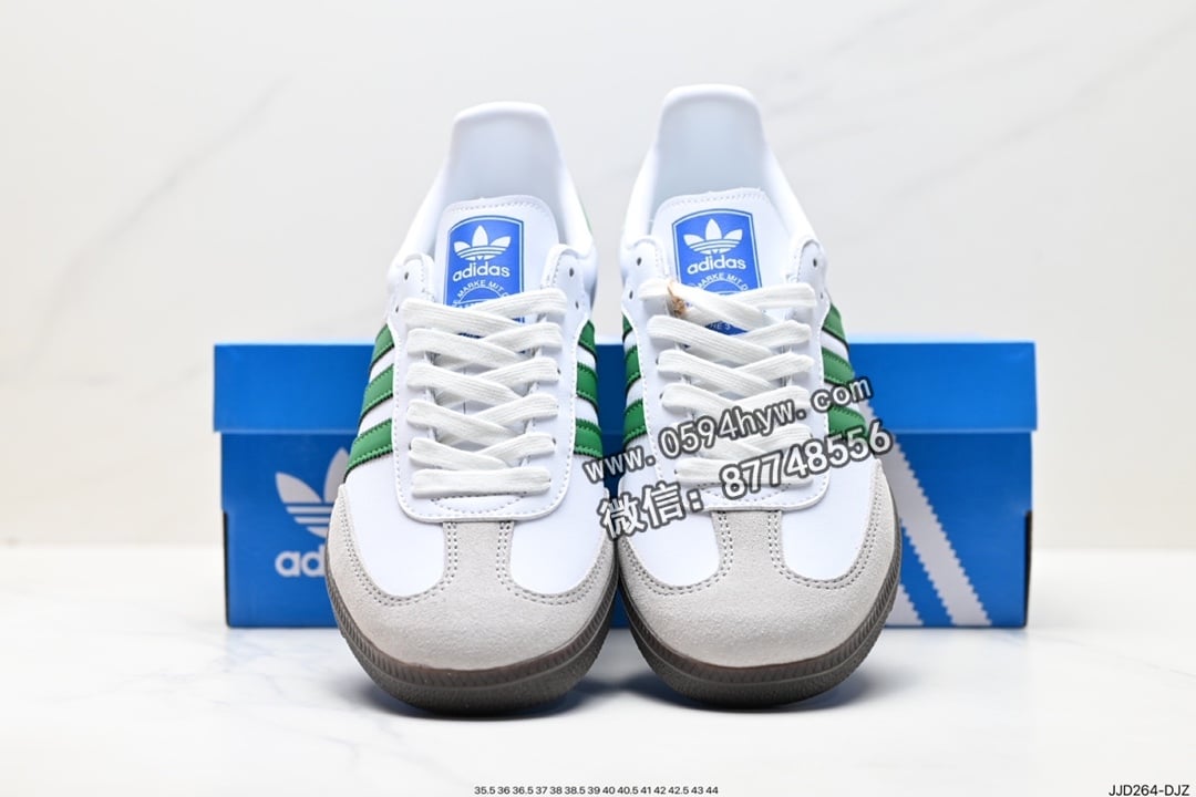 运动板鞋, 板鞋, 三叶草, SAMBA, Originals, Original, adidas Originals, Adidas - 阿迪达斯 三叶草 Adidas Originals Samba Vegan OG SPD 桑巴舞系列 低帮休闲运动板鞋 货号: IG1024