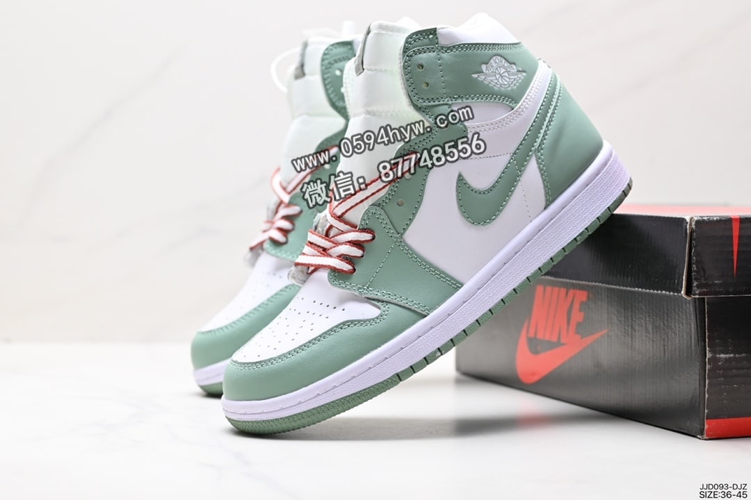 篮球鞋, Nike Air, NIKE, Jordan, Aj1, Air Jordan 1 Mid, Air Jordan 1, Air Jordan - 耐克 Nike Air Jordan 1 Mid Green Yellow AJ1 乔丹一代 中帮 篮球鞋 货号：FD2596-600