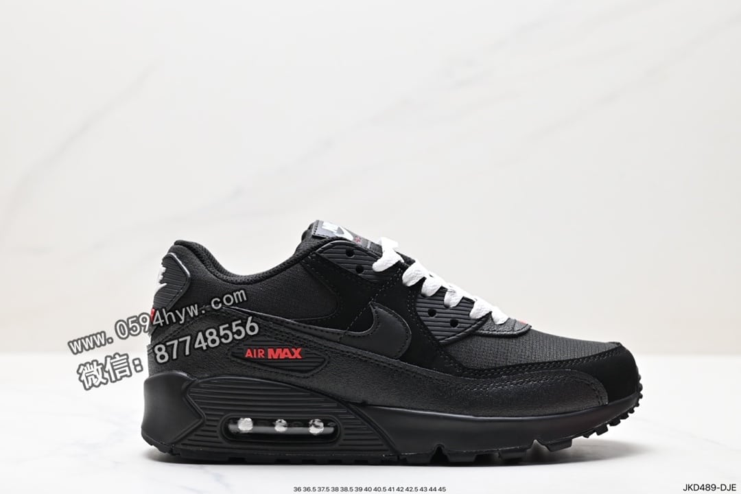 耐克 Air Max 90 经典复古小气垫缓震跑鞋
货号：DC9303-002
码数：36 36.5 37.5 38 38.5 39 40 40.5 41 42 42.5 43 44 45
ID: JKD489-DJE