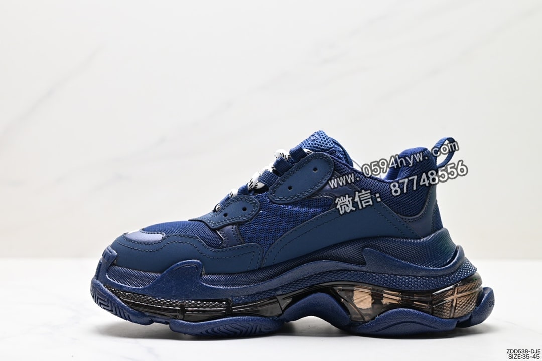 运动鞋, 跑步鞋, 老爹鞋, 篮球鞋, 巴黎世家, 做旧, Balenciaga - Balenciaga Triple S 巴黎世家/Balenciaga 三代做旧厚底老爹鞋