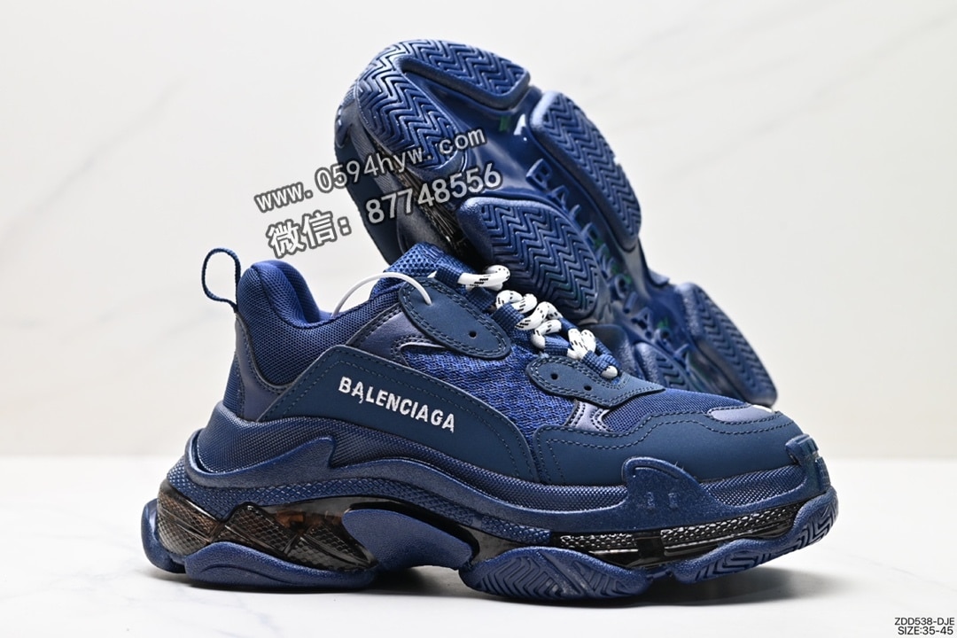 运动鞋, 跑步鞋, 老爹鞋, 篮球鞋, 巴黎世家, 做旧, Balenciaga - Balenciaga Triple S 巴黎世家/Balenciaga 三代做旧厚底老爹鞋