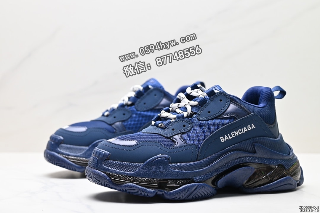 运动鞋, 跑步鞋, 老爹鞋, 篮球鞋, 巴黎世家, 做旧, Balenciaga - Balenciaga Triple S 巴黎世家/Balenciaga 三代做旧厚底老爹鞋