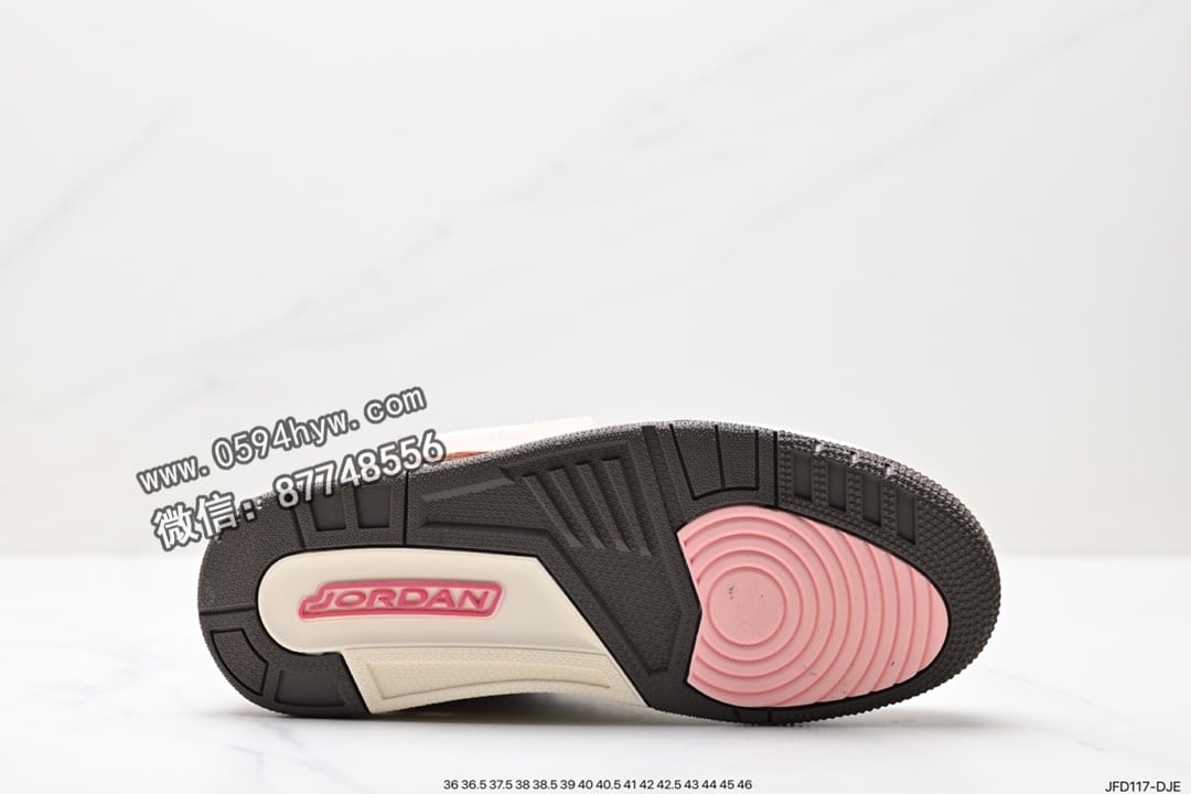 篮球鞋, 爆裂纹, 乔丹篮球鞋, 乔丹, RO, Jordan, DA3595-100, AJ3, AJ, Air Jordan 3 Retro, Air Jordan 3, Air Jordan - Air Jordan 3 Retro “Hide and Sneak” 白灰棕 篮球鞋货号：DA3595-100