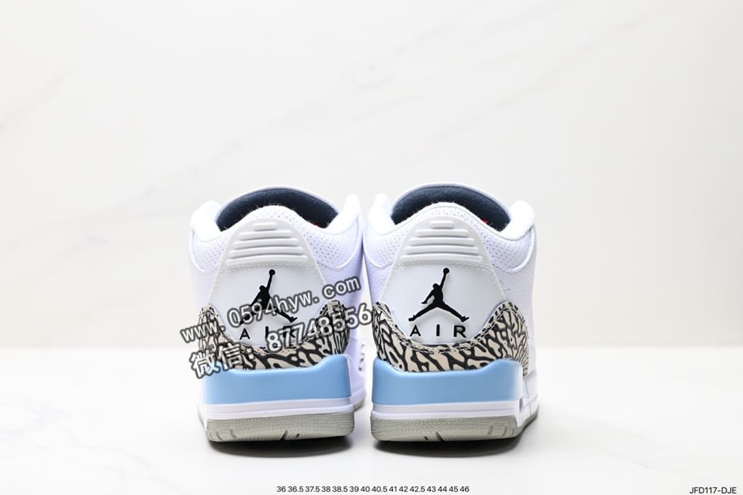 高帮, 篮球鞋, 爆裂纹, 乔丹篮球鞋, 乔丹, RO, Jordan, DA3595-100, AJ3, AJ, Air Jordan 3 Retro, Air Jordan 3, Air Jordan - 品牌：Air Jordan系列：Retro鞋子类型：篮球鞋鞋帮高度：高帮颜色：白灰棕货号：DA3595-100