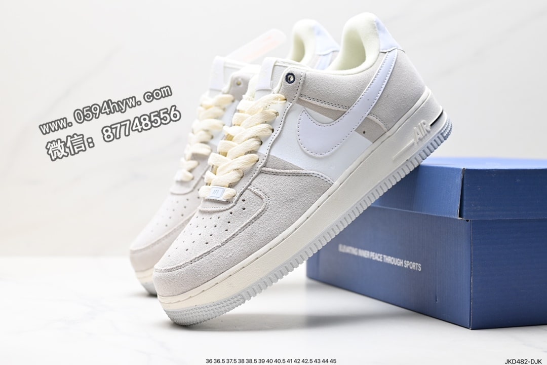 耐克, Nike Air Force 1 '07, Nike Air Force 1, Nike Air, NIKE, KD, FORCE 1, Air Force 1 - Nike Air Force 1 '07 Low 耐克鞋 系列：40周年纪念款 鞋子类型：空军版型 颜色：米灰 货号：DM8871-111 尺码：36-45 ID:JKD482-DJK