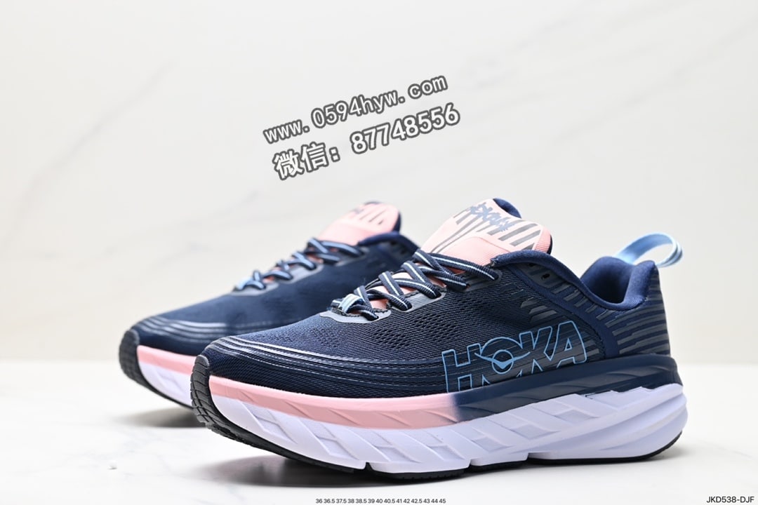 高帮, 跑鞋, KD - HOKA M BONDI 6 高帮跑鞋 1019269 尺码:36 36.5 37.5 38 38.5 39 40 40.5 41 42 42.5 43 44 45 ID:JKD538-DJF