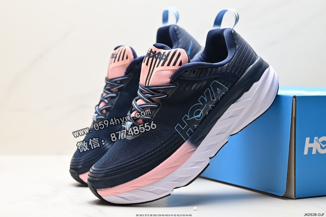 高帮, 跑鞋, KD - HOKA M BONDI 6 高帮跑鞋 1019269 尺码:36 36.5 37.5 38 38.5 39 40 40.5 41 42 42.5 43 44 45 ID:JKD538-DJF