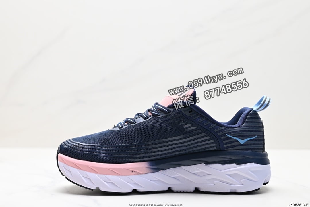 高帮, 跑鞋, KD - HOKA M BONDI 6 高帮跑鞋 1019269 尺码:36 36.5 37.5 38 38.5 39 40 40.5 41 42 42.5 43 44 45 ID:JKD538-DJF