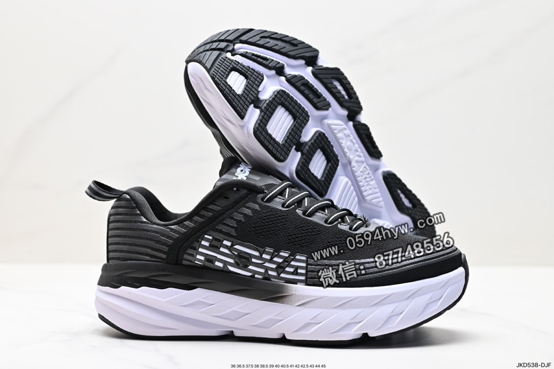 跑鞋, KD - HOKA M BONDI 6 鞋子尺码: 36-45货号：JKD538-DJF