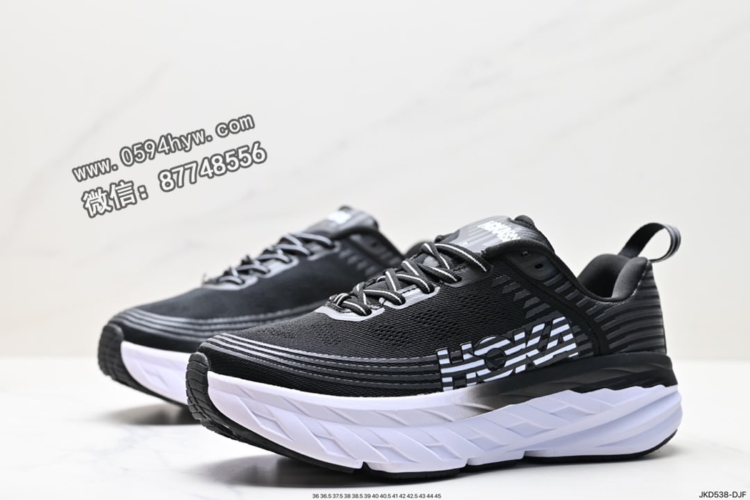 跑鞋, KD - HOKA M BONDI 6 鞋子尺码: 36-45货号：JKD538-DJF