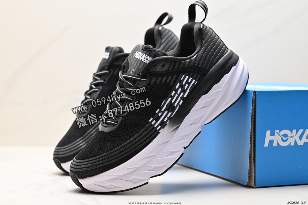 跑鞋, KD - HOKA M BONDI 6 鞋子尺码: 36-45货号：JKD538-DJF