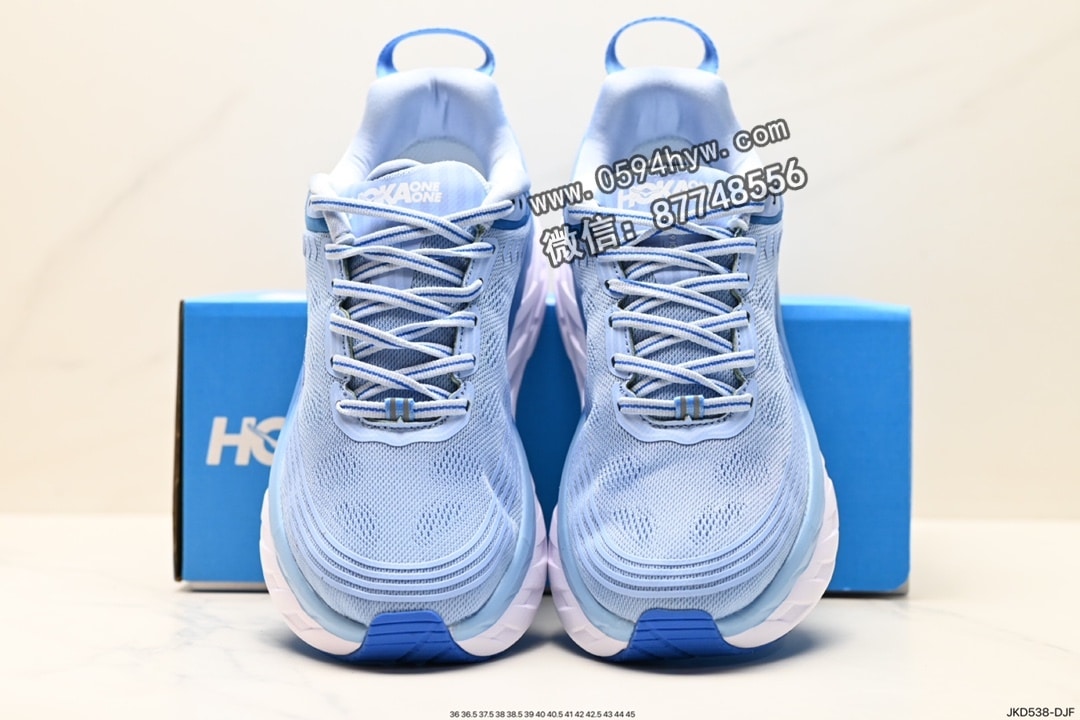 跑鞋, KD - HOKA M BONDI 6 全新配色 1019269 尺码:36 36.5 37.5 38 38.5 39 40 40.5 41 42 42.5 43 44 45 ID:JKD538-DJF