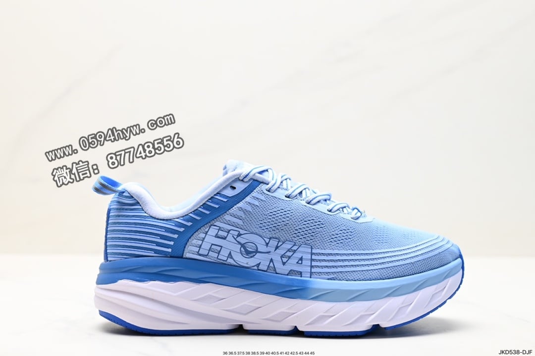 HOKA M BONDI 6 全新配色 1019269 尺码:36 36.5 37.5 38 38.5 39 40 40.5 41 42 42.5 43 44 45 ID:JKD538-DJF