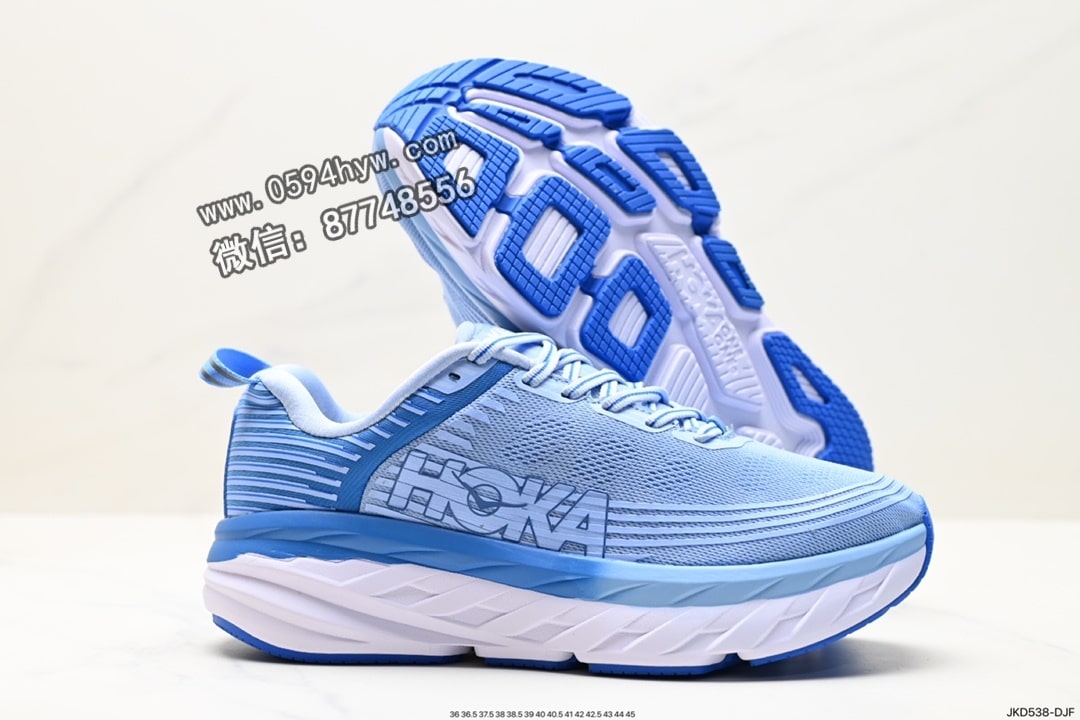 跑鞋, KD - HOKA M BONDI 6 全新配色 1019269 尺码:36 36.5 37.5 38 38.5 39 40 40.5 41 42 42.5 43 44 45 ID:JKD538-DJF