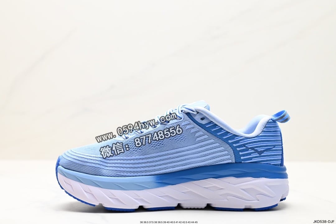 跑鞋, KD - HOKA M BONDI 6 全新配色 1019269 尺码:36 36.5 37.5 38 38.5 39 40 40.5 41 42 42.5 43 44 45 ID:JKD538-DJF