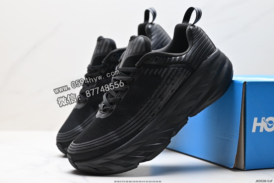 跑鞋, KD - HOKA M BONDI 6 全新配色 鞋子 货号：1019269 尺码:36 36.5 37.5 38 38.5 39 40 40.5 41 42 42.5 43 44 45 商品相关信息 ID:JKD538-DJF