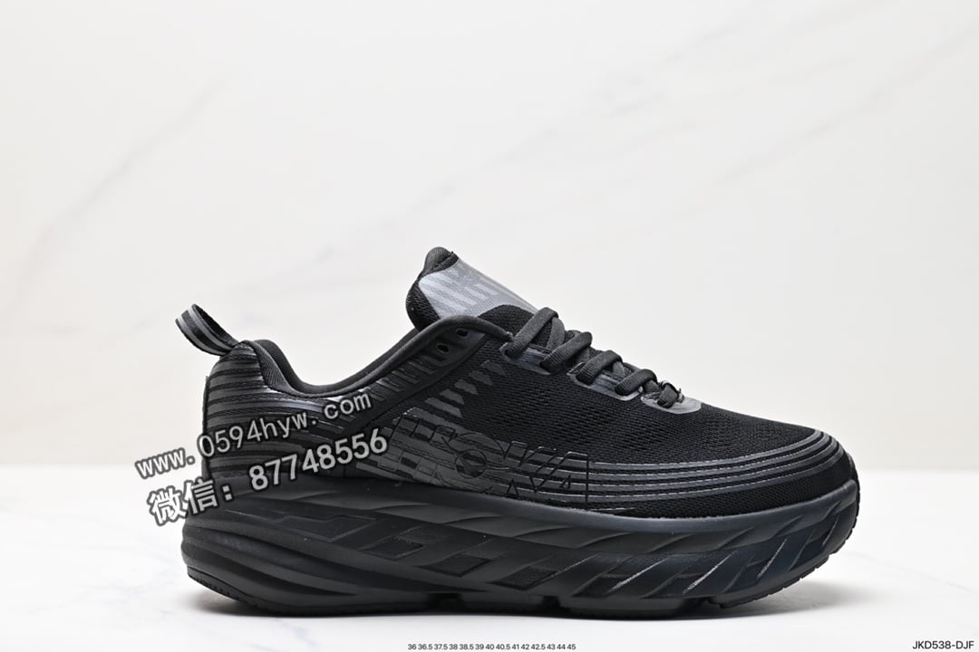 HOKA M BONDI 6 全新配色 鞋子 货号：1019269 尺码:36 36.5 37.5 38 38.5 39 40 40.5 41 42 42.5 43 44 45 商品相关信息 ID:JKD538-DJF