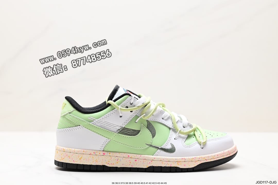 Nike SB DuNike Low Milk White/Pink 扣篮系列低帮休闲运动滑板板鞋 鞋号：FD4623-131 尺码：36-45 ID：JGD117-DJG