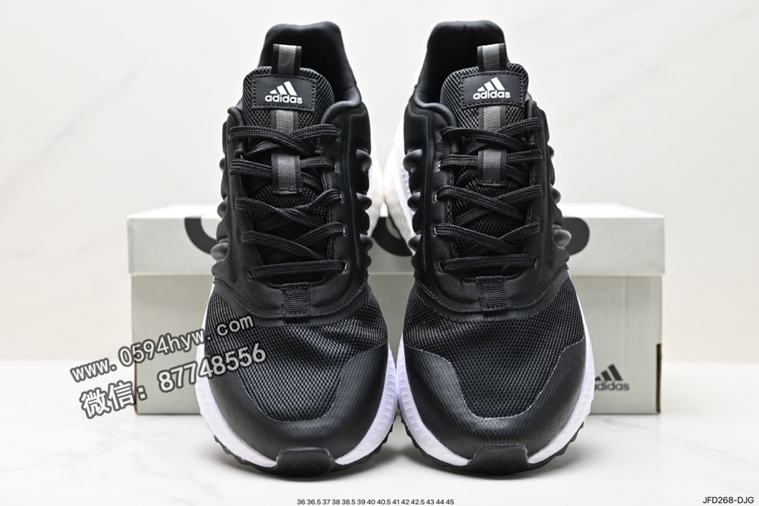 - 阿迪Adidas X_Plrphase 鞋款 Boost 系列 镂空设计 TORSION SYSTEM 稳定片 双层 Boost 前掌到后场高低差 36-45 尺码 ID:JFD268-DJG