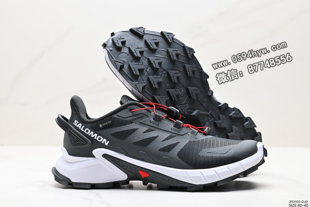 运动鞋, 跑鞋, 越野跑鞋, RO, PE, Adidas - 萨洛蒙 SUPERCROSS 4 GTX 越野跑鞋 高跑鞋 鞋面贴合技术 牵引设计 AdidasVANCED CHASSIS底盘 CONTAGRIP高耐磨材料 货号：417339-28 SIZE:40-45 ID:JFD103-DJG