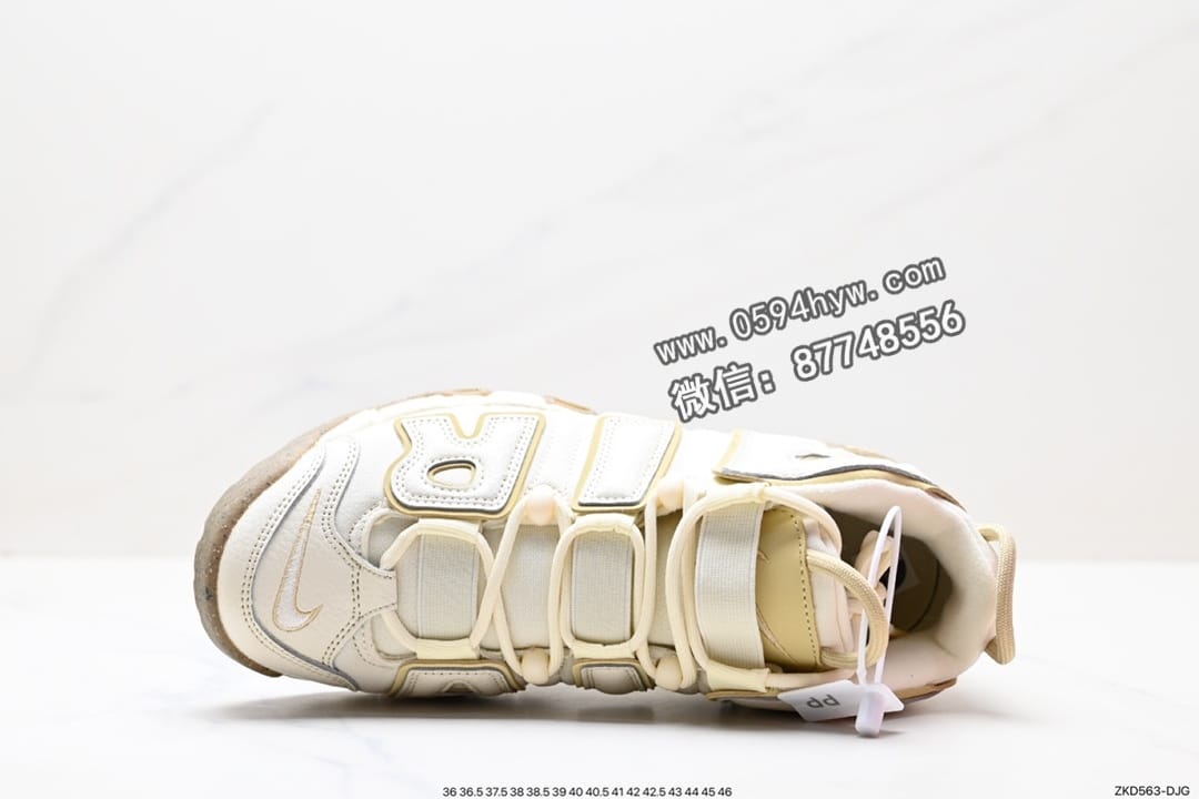 耐克, 篮球鞋, Nike Air More Uptempo, Nike Air, NIKE, Air More Uptempo - Nike Air More Uptempo OG 耐克 皮蓬全掌气垫篮球鞋 白橙 货号：DM3035-100