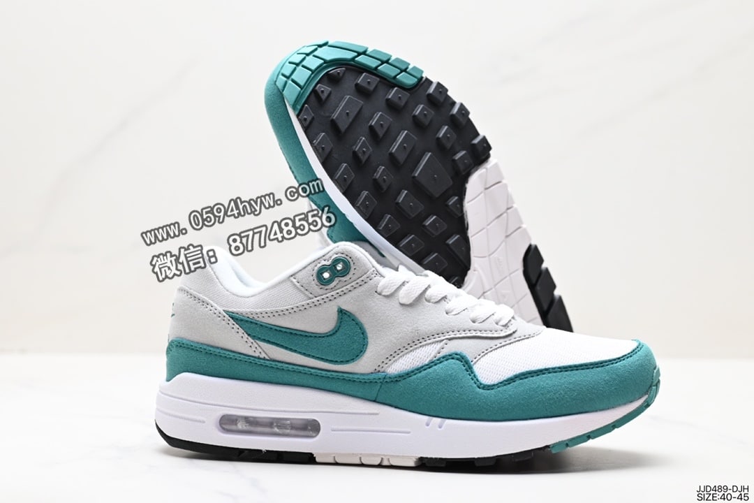 Swoosh, Nike Air Max 1, Nike Air Max, Nike Air, NIKE, Air Max 1, Air Max - Nike Air Max 1 气垫配色 鞋身材质：皮革、织物、麂皮 货号：AH8145-109