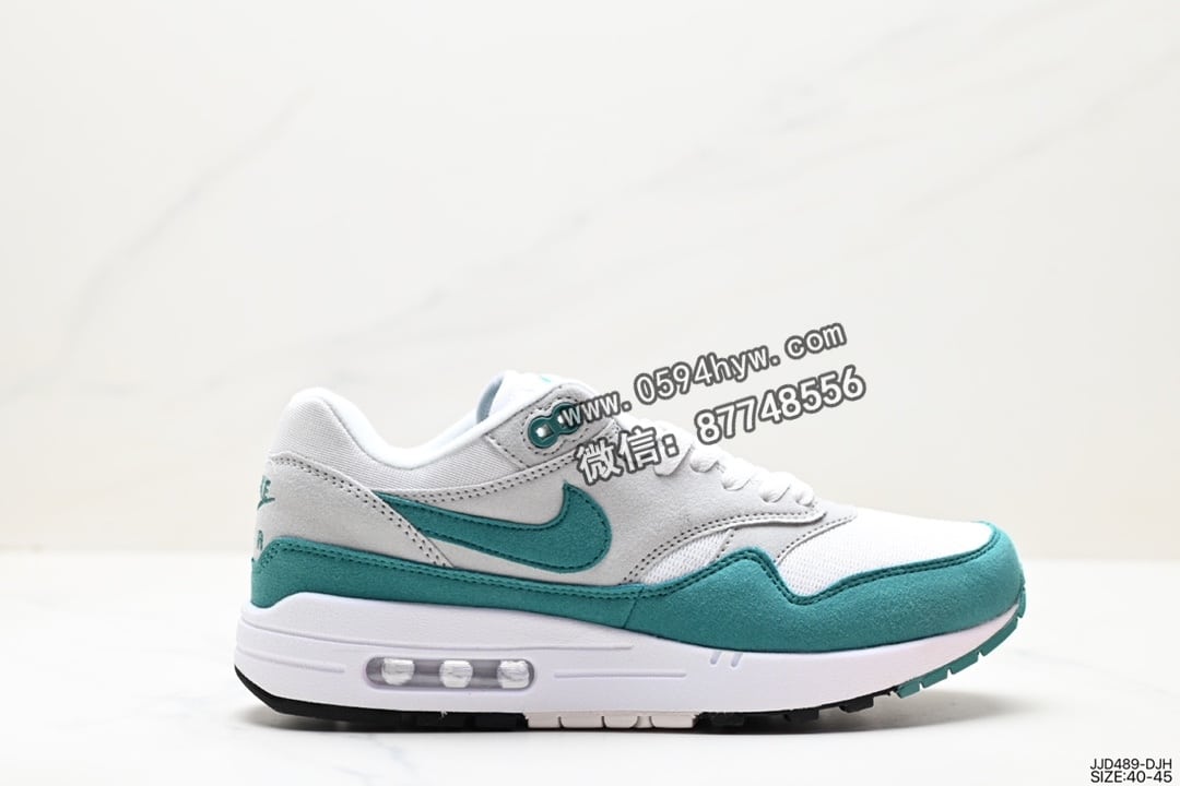 Nike Air Max 1 气垫配色 鞋身材质：皮革、织物、麂皮 货号：AH8145-109