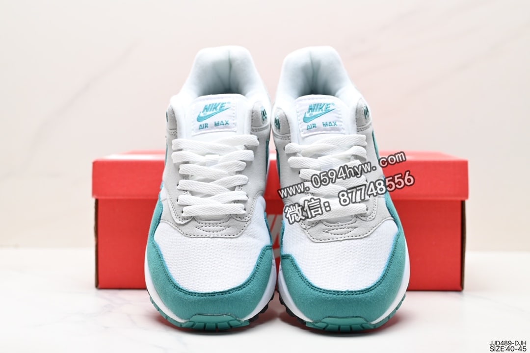 Swoosh, Nike Air Max 1, Nike Air Max, Nike Air, NIKE, Air Max 1, Air Max - Nike Air Max 1 气垫配色 鞋身材质：皮革、织物、麂皮 货号：AH8145-109