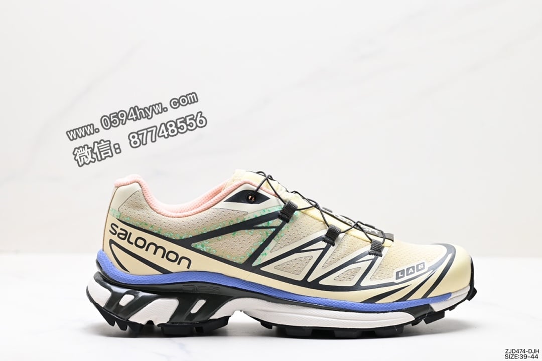 Salomon XA PRO XT-6 MINDFUL 2 萨洛蒙户外越野跑鞋 鞋面采用SENSIFIT贴合技术 全方位贴合包裹脚型 鞋跟部鞋底牵引设计 提供强大的抓地性能 更适应野外崎岖不平的道路 其3D AdidasVANCED CHASSIS底盘 材料轻量大化 钉齿设计更具稳定性、防护性 鞋底易磨损区运用CONTAGRIP高耐磨材料 应对城市硬质路面长距离跑考验
货号：471590-29
SIZE：39-44
ID:ZJD474-DJH