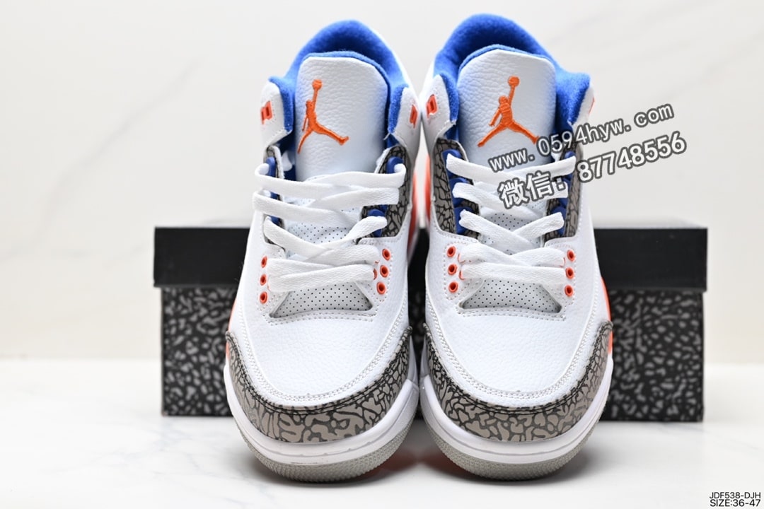 耐克, 篮球鞋, RO, Knicks, Jordan, Air Jordan 3 Retro, Air Jordan 3, Air Jordan - 耐克 Air Jordan 3 Retro "Knicks" 中帮篮球鞋 货号：DN3707-100