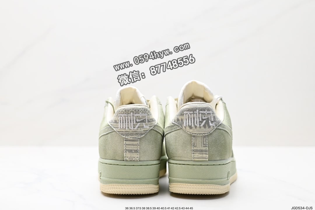 运动板鞋, 空军一号, 板鞋, Nike Air Force 1, Nike Air, NIKE, FORCE 1, Air Force 1 - Nike Air Force 1'07 Low PRM 空军一号经典低帮百搭休闲运动板鞋 帆布浅橄榄绿龙井茶 货号: DV4246-333