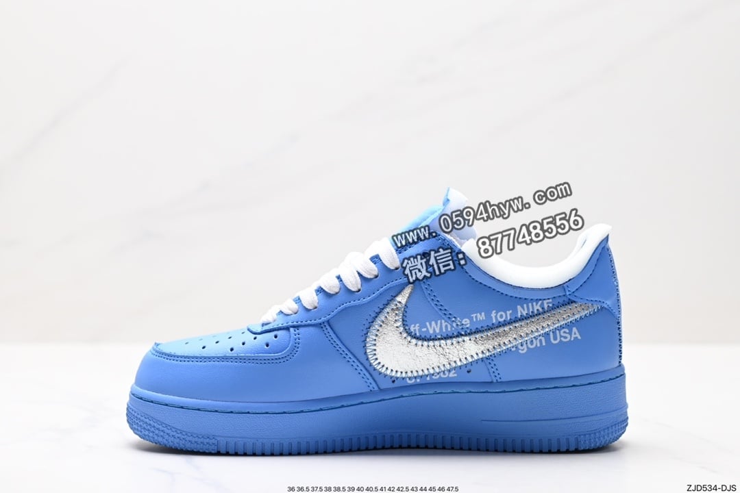 运动板鞋, 空军一号, 板鞋, Off-White, NIKE, FORCE 1, Air Force 1, AF1 - Off-White™ x 【Nike】 Air Force 1’07 Low”White AF100”空军一号经典低帮百搭休闲运动板鞋“OW白＂AO4297-100