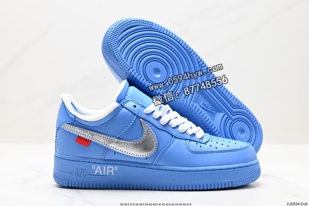 运动板鞋, 空军一号, 板鞋, Off-White, NIKE, FORCE 1, Air Force 1, AF1 - Off-White™ x 【Nike】 Air Force 1’07 Low”White AF100”空军一号经典低帮百搭休闲运动板鞋“OW白＂AO4297-100