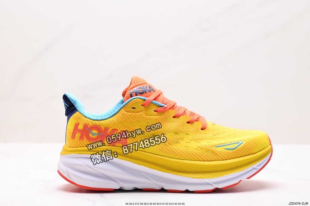 HOKA M CLIFTON 9 高级缓震鞋 1127895 尺码:36 36.5 37.5 38 38.5 39 40 40.5 41 42 42.5 43 44 45ID:JZD474-DJR