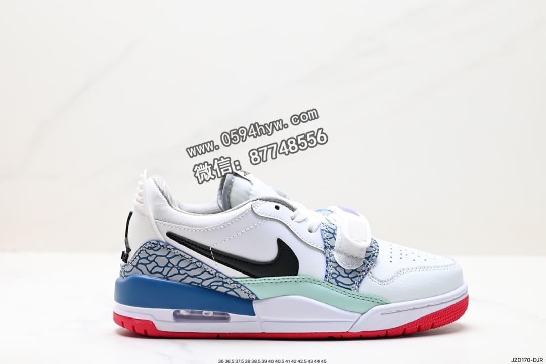 Nike Air Jordan Legacy 312 Low 篮球文化运动鞋 白色/松绿 货号: FN3407-161 尺码：36-46 ID: JZD170-DJR