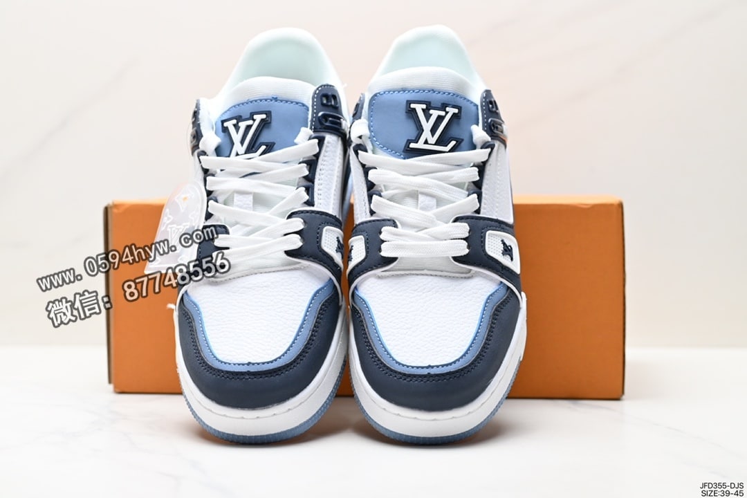 运动鞋, 路易威登, 板鞋, 休闲运动鞋, Louis Vuitton, 2023 - LV路易威登 Trainer Maxi Low Sneaker 低帮篮球板鞋 尺码:39-45 ID:JFD355-DJR