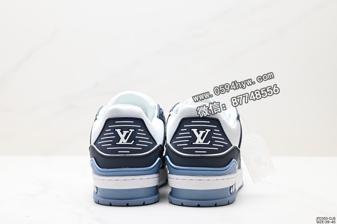 运动鞋, 路易威登, 板鞋, 休闲运动鞋, Louis Vuitton, 2023 - LV路易威登 Trainer Maxi Low Sneaker 低帮篮球板鞋 尺码:39-45 ID:JFD355-DJR