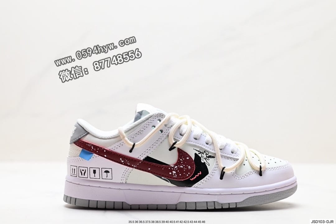 Nike SB DuNike Low 出品 鞋带抽绳鞋 原装头层材料 版型蒸餾加工 货号：DJ6188-002 尺码：36-46 ID:JSD103-DJR