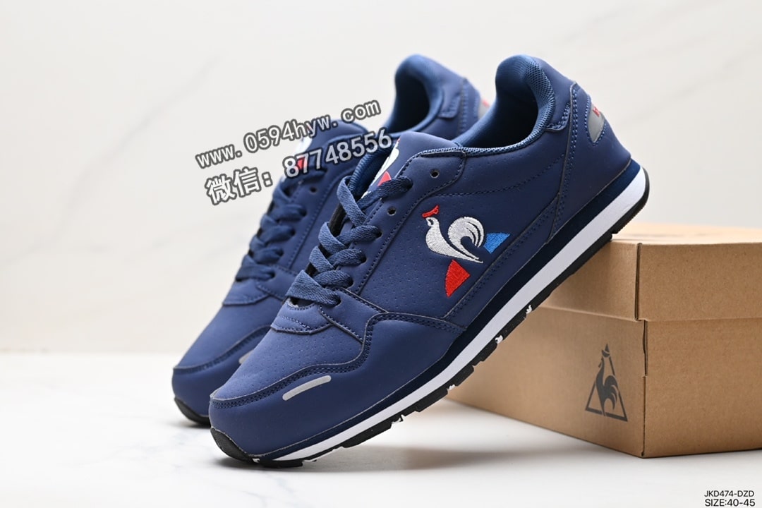 运动鞋, 休闲鞋, KD, 2023 - Le Coq Sportif  蒙贝利尔 经典运动休闲鞋 牛皮革面料 高弹性泡棉中底 ID:JKD474-DZD