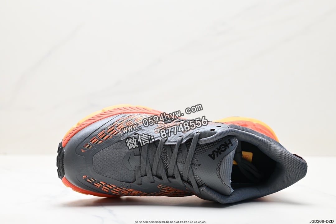 跑鞋, PE, HOKA, 2023 - HOKA M MAFATE SPEED 4 新西兰 飞越地平线 高缓震轻跑鞋 货号 1129930 尺码 36 36.5 37.5 38 38.5 39 40 40.5 41 42 42.5 43 44 45 46 ID JGD268-DZD