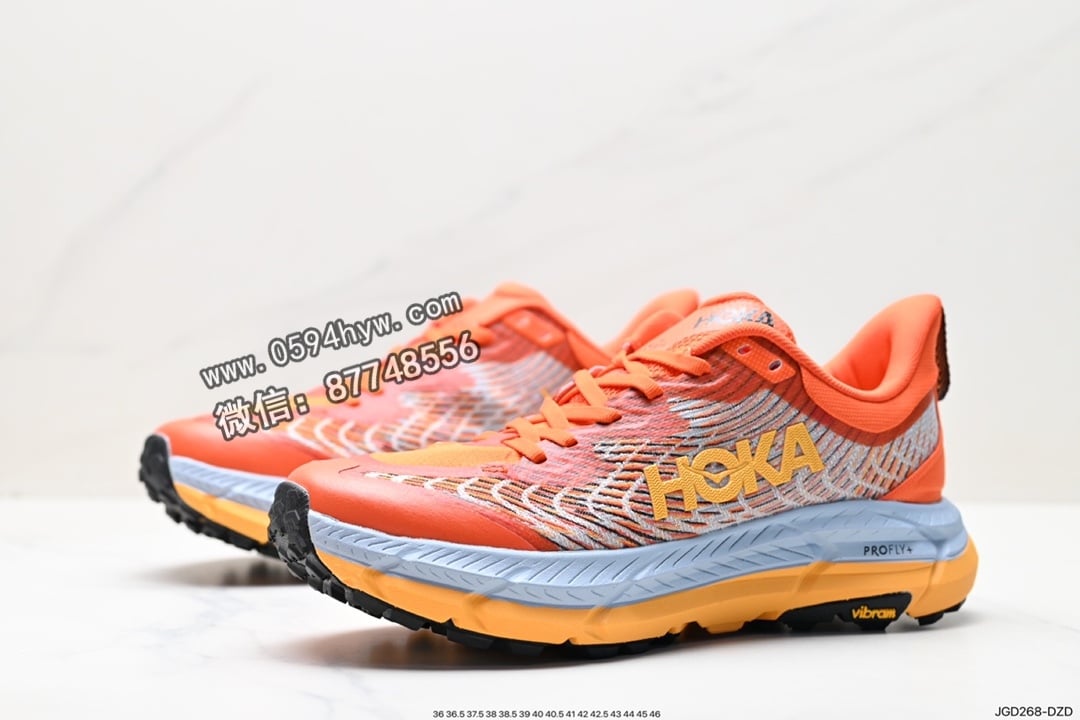 跑鞋, PE, HOKA, 2023 - HOKA M MAFATE SPEED 4 鞋子 货号:1129930 尺码:36 36.5 37.5 38 38.5 39 40 40.5 41 42 42.5 43 44 45 46 ID:JGD268-DZD